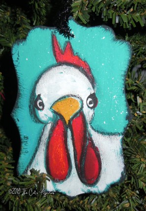 Funny Chicken ornament